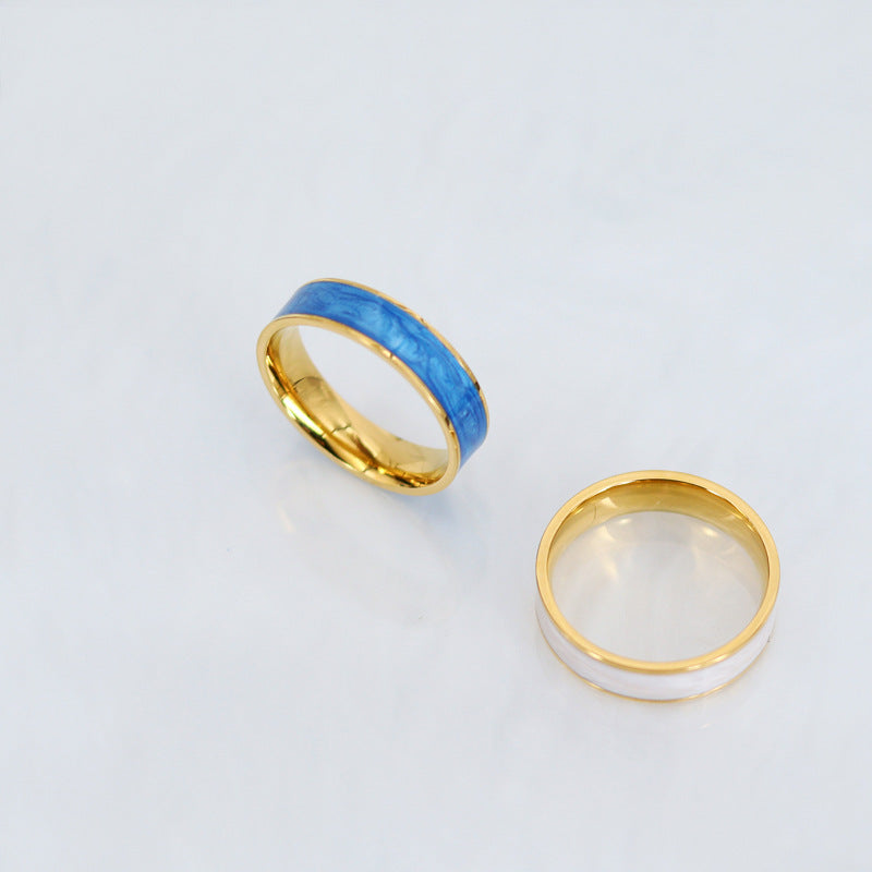 Damen eleganter Ring mit Perlmutt-Einlage Shop Nory