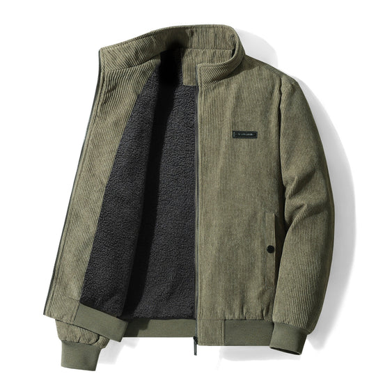 Herren Modische Fleece-Jacke im Cord-Design Shop Nory