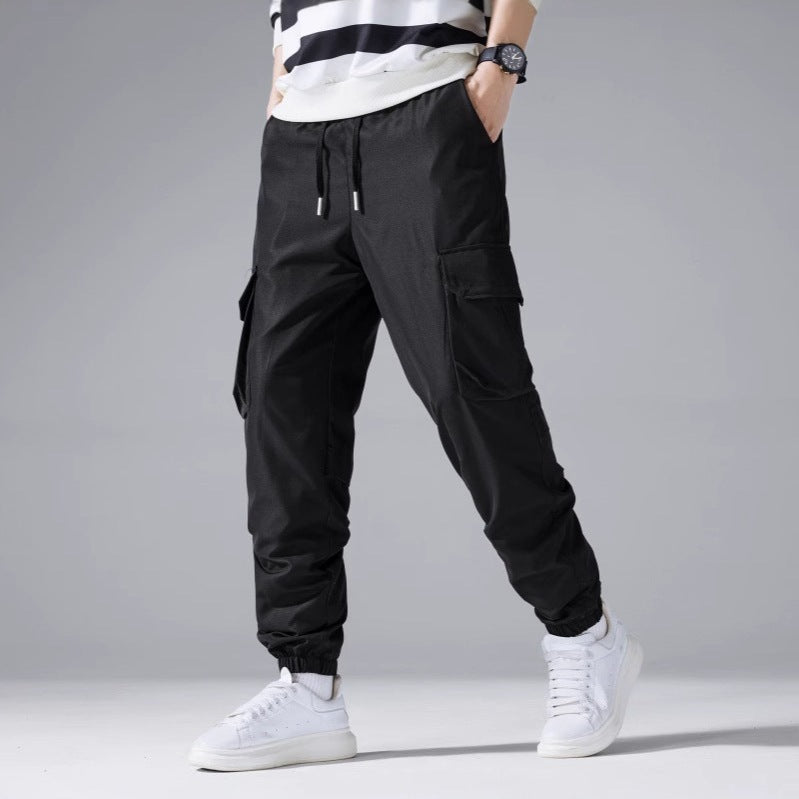 Herren Cargo-Jogginghose mit elastischem Bund, Kordelzug & Multifunktionstaschen Shop Nory