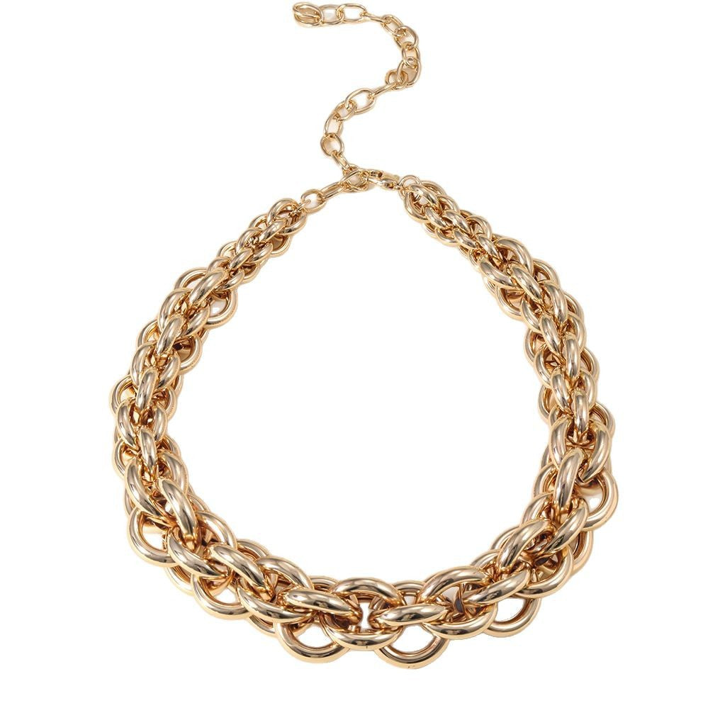 Damen Statement Halskette mit skulpturalem Design Shop Nory
