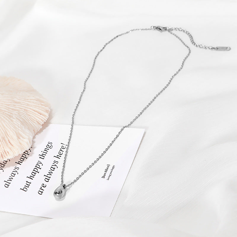 Damen feine Halskette mit eleganten Tropfenanhänger Shop Nory