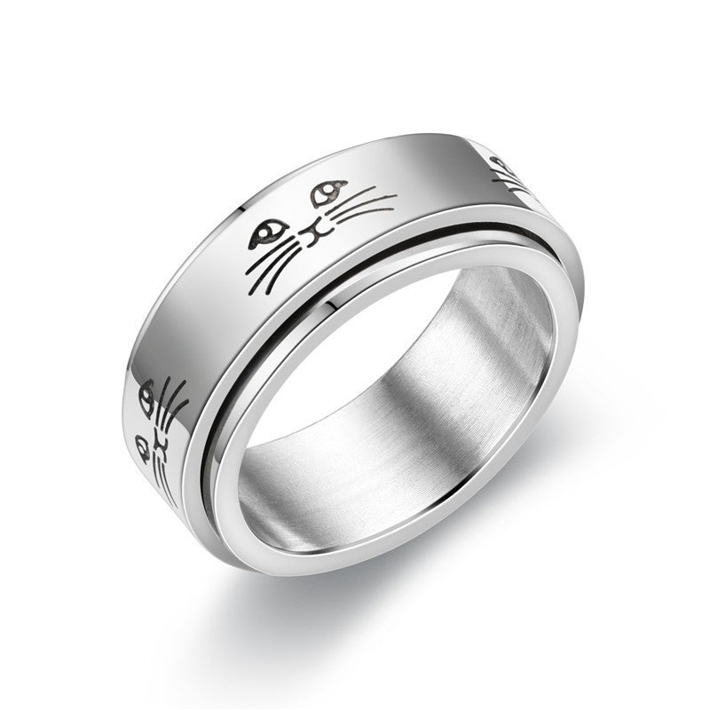 Damen Modischer Katzenring mit kunstvollem Design Shop Nory