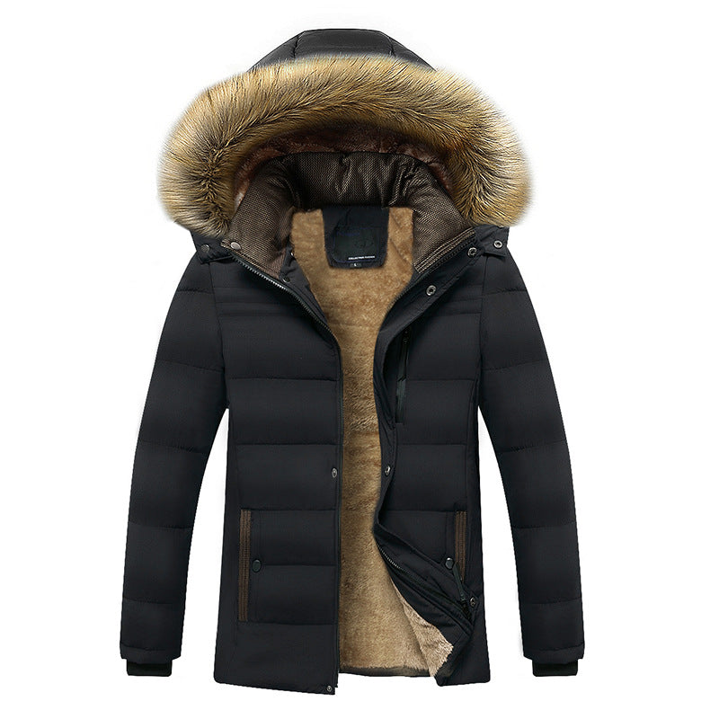 Herren Thermo-Parka mit kuscheligem Kunstfellinnenfutter und abnehmbarer Kapuze Shop Nory