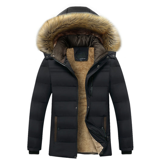 Herren Thermo-Parka mit kuscheligem Kunstfellinnenfutter und abnehmbarer Kapuze Shop Nory