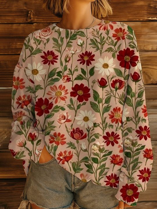 Damen GShop Norylümter Oversize-Sweatshirt-Pullover mit Rundhals und Ballonärmeln Shop Nory