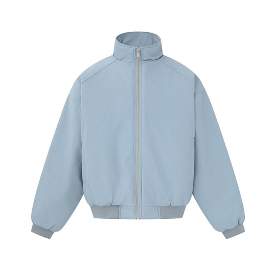 Unisex Boxy-Blousonjacke mit hohem Stehkragen und elastischem Saum Shop Nory