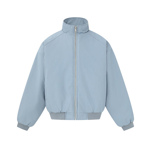 Unisex Boxy-Blousonjacke mit hohem Stehkragen und elastischem Saum Shop Nory