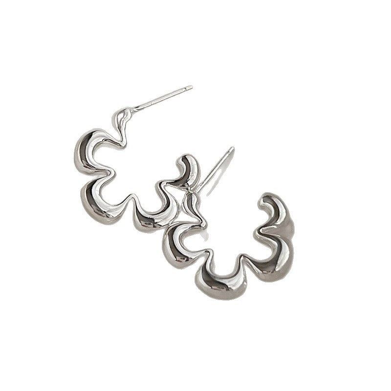 Damen Ohrringe mit floralem Design und elegantem Glanz Shop Nory