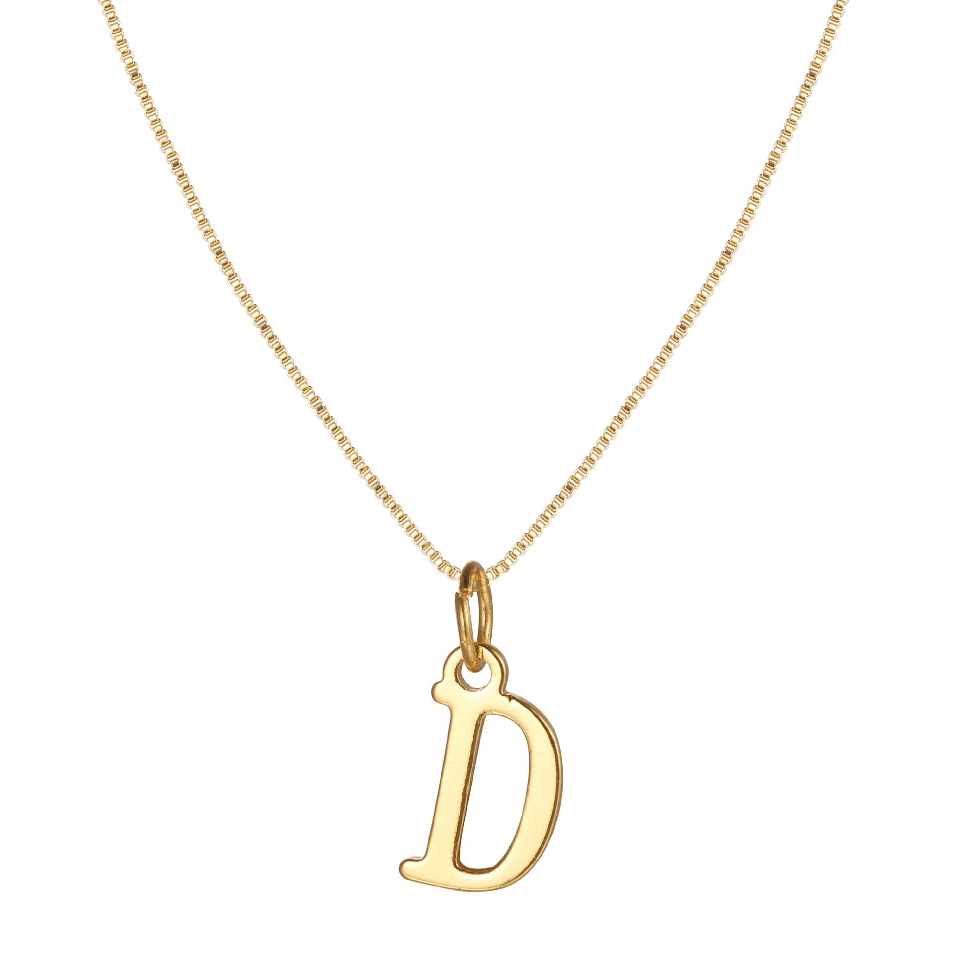Damen Halskette mit modischem Initial-Anhänger in elegantem Design Shop Nory