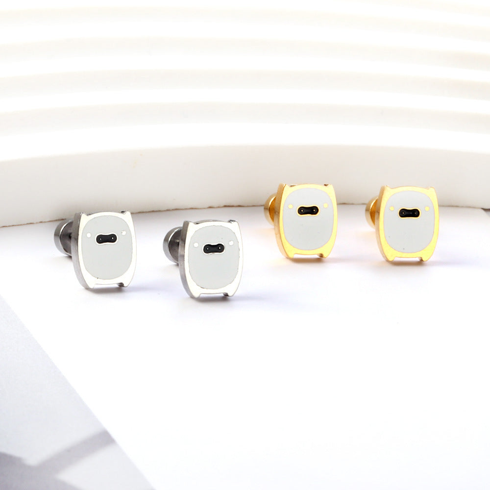 Damen Ohrstecker im modernen Kinderwagen-Design Shop Nory