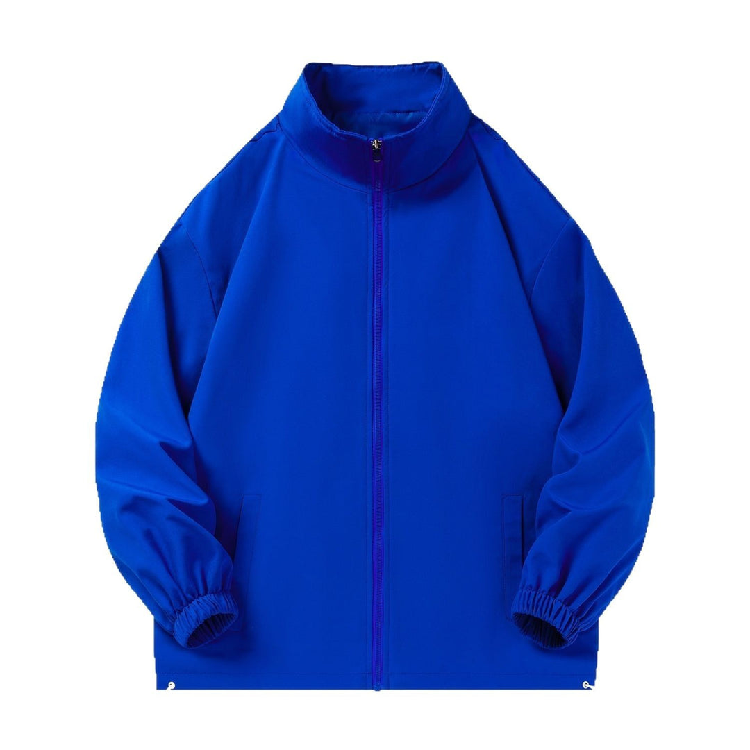 Unisex Leichte Windjacke mit hochabschließendem Stehkragen, Elastikbündchen & verstellbarem Kordelzugsaum Shop Nory