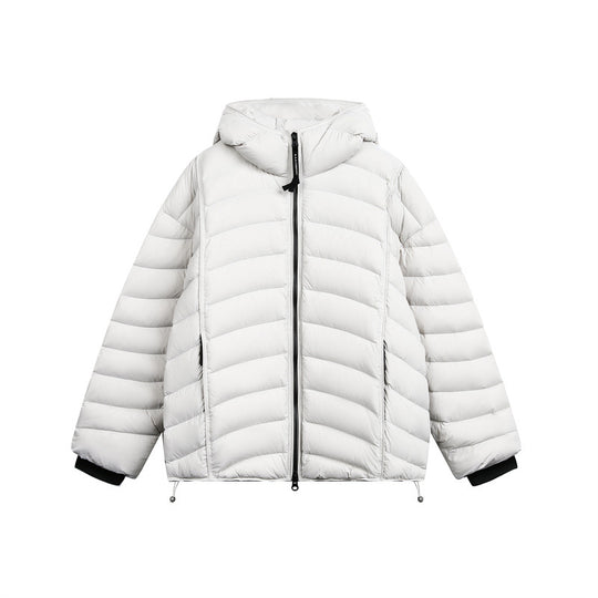 Damen Leichte Steppdaunenjacke mit Kapuze und verstellbarem Saum Shop Nory