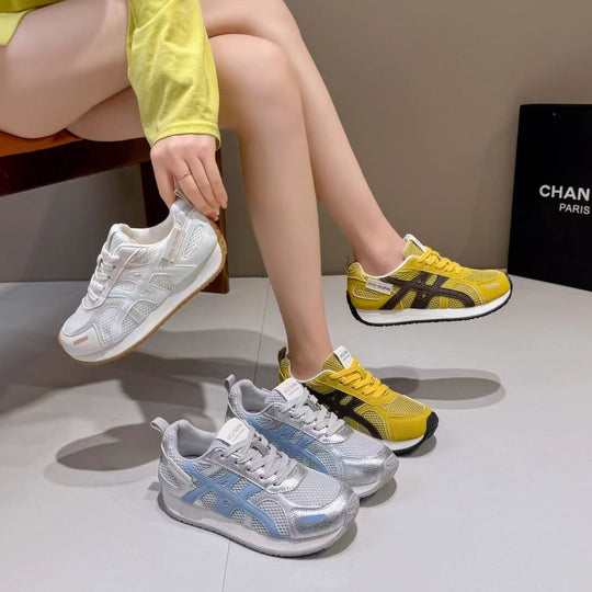 Damen Leichte Freizeit‑Sneaker mit Netzstruktur, stoßdämpfender EVA‑Zwischensohle und Overlay‑Design Shop Nory