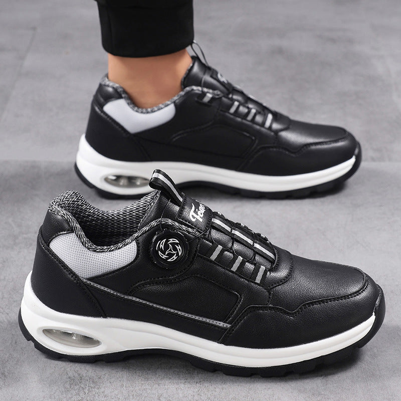 Herren nan sportlicher Freizeit-Sneaker mit Luftkapsel-Fersendämpfung, stufenlosem Klickverschluss und viskoelastischem Fußbett