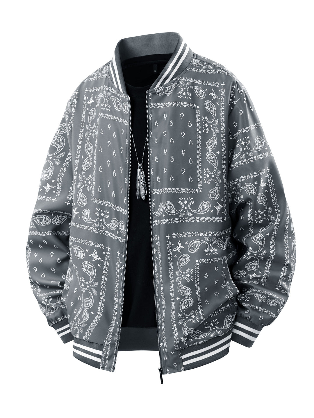 Herren Coole Bomberjacke mit Paisleymuster Shop Nory