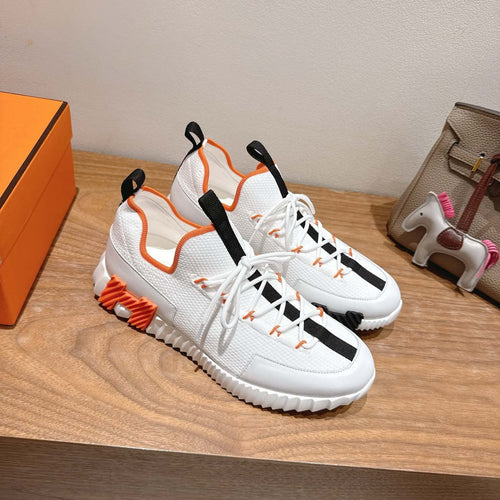 Damen Sportliche Sneakers mit elastischer Strickoberfläche und rutschfester Sohle