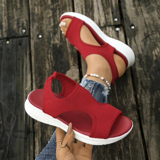 Damen Atmungsaktive Sport-Sandalen mit elastischem Obermaterial und rutschfester Sohle