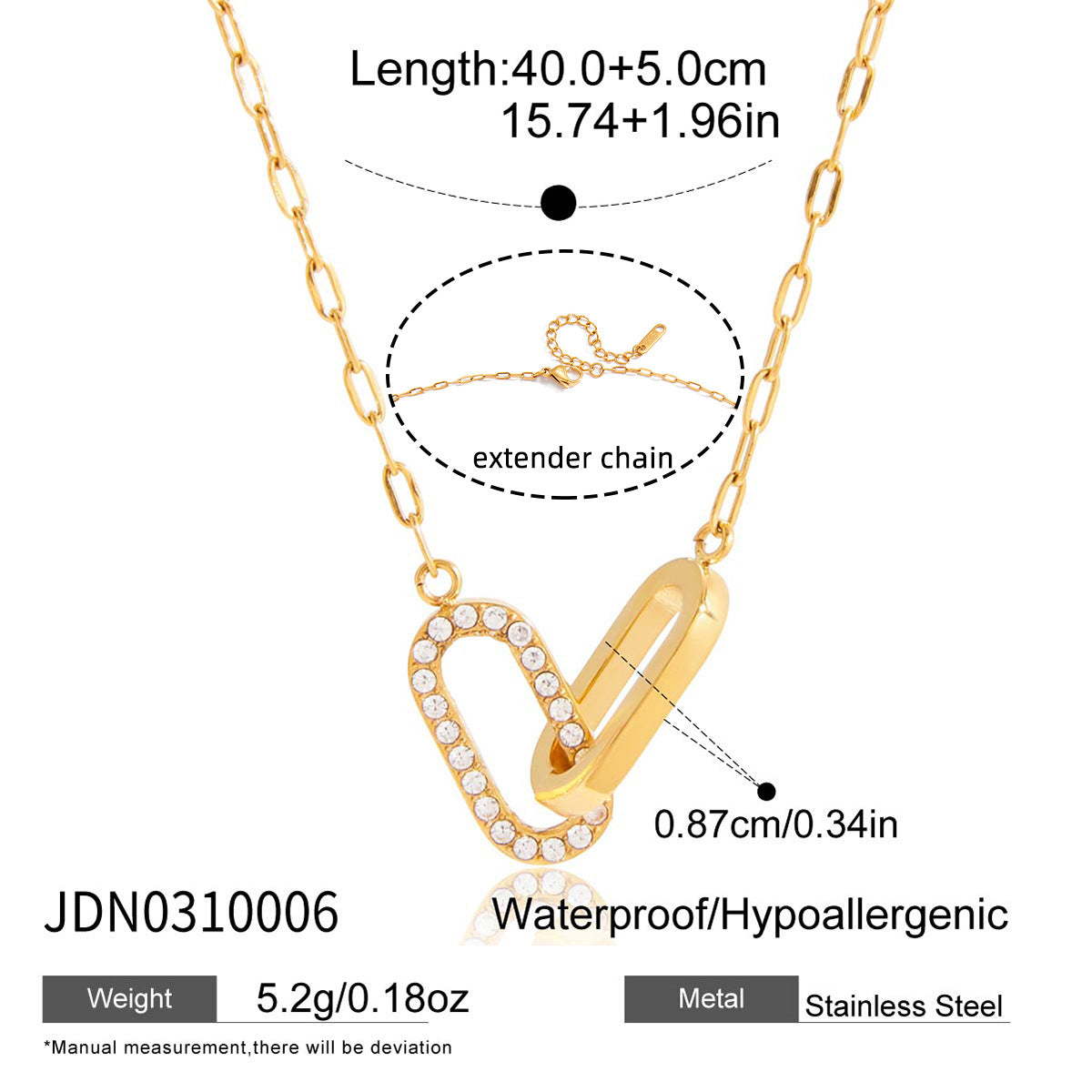 Damen Halskette mit elegantem V-Design und funkelnden Zirkonia-Akzenten Shop Nory