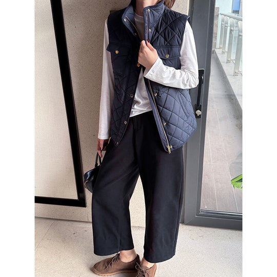 Damen Steppweste mit praktischen Taschen Shop Nory