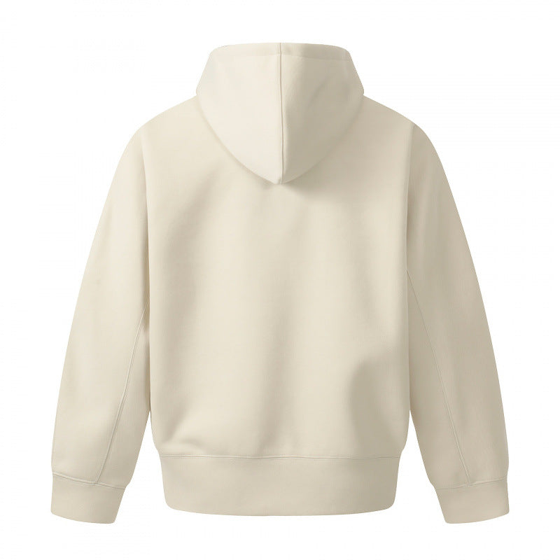 Herren Boxy-Kapuzenpullover mit halbem Reißverschluss, verstärkter Blende und cleanem Minimaldesign Shop Nory