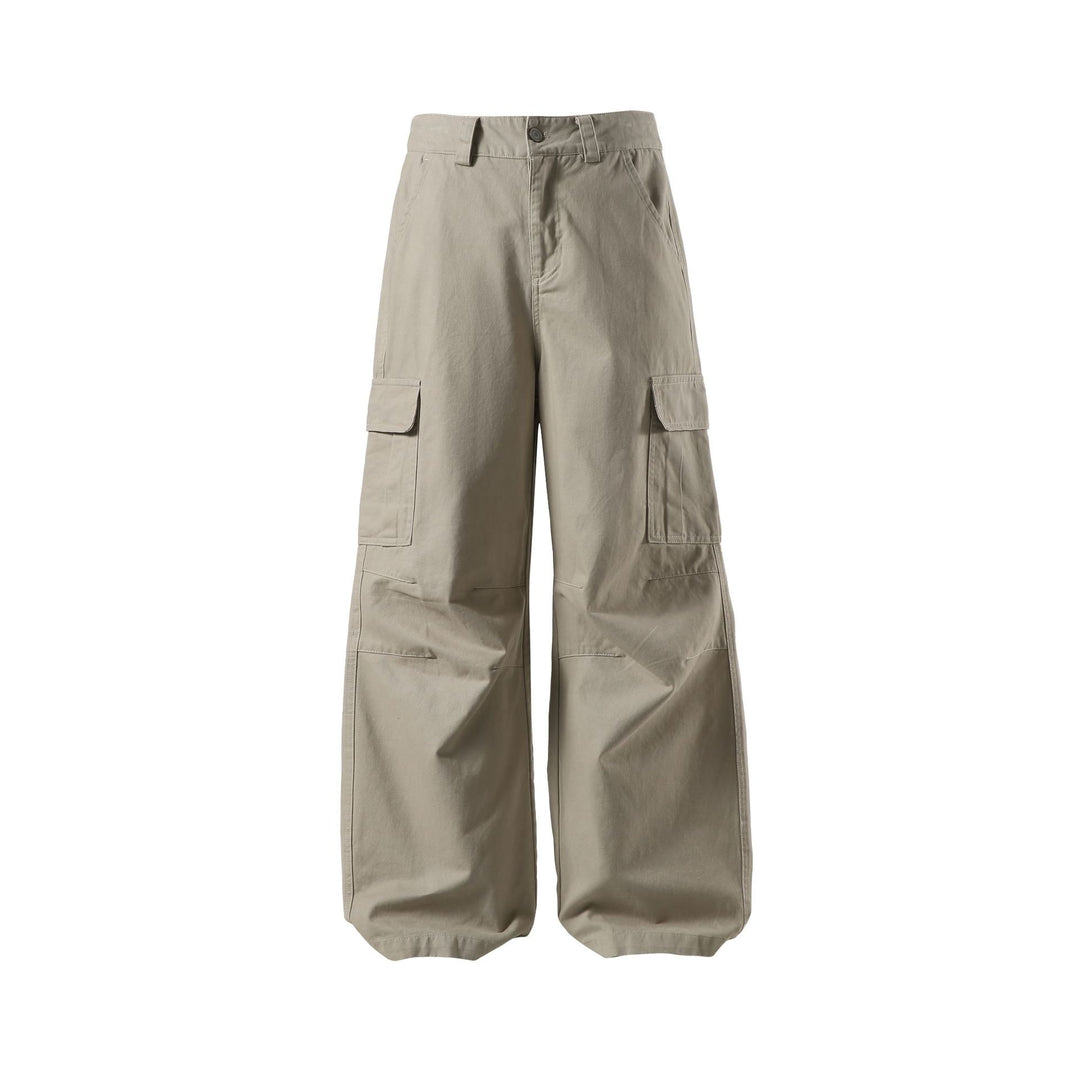Damen Weite Cargo-Culotte mit hoher Taille, tiefem Schritt und funktionalen Pattentaschen Shop Nory