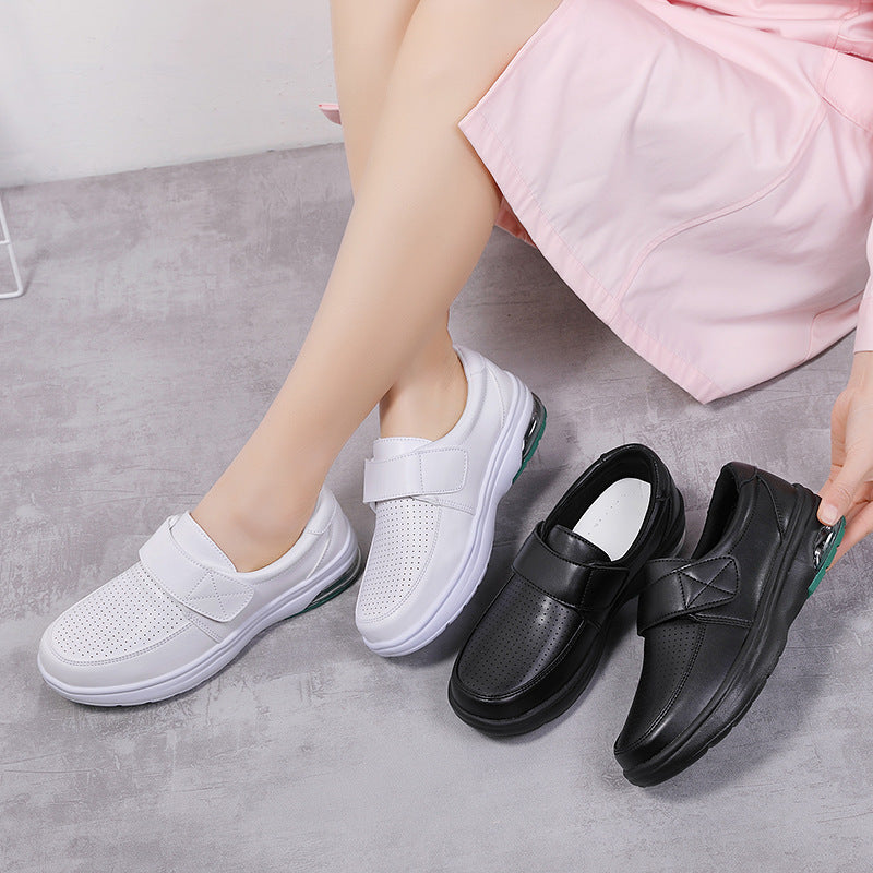 Herren nan orthopädische Komfort-Slipper mit Klettverschluss und sichtbarem Luftkissen