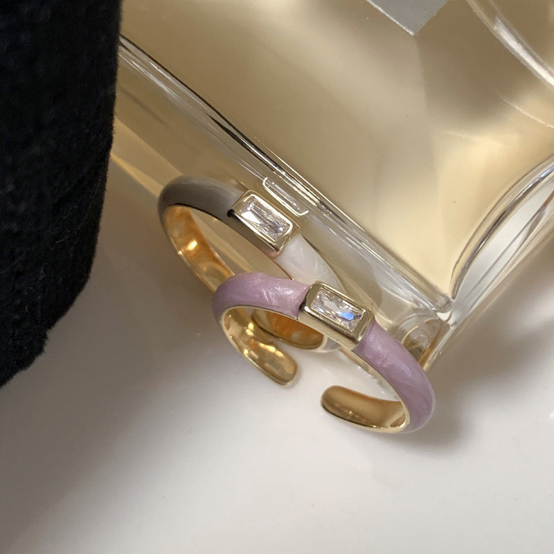 Damen Offener Ring mit elegantem Edelstein-Akzent Shop Nory