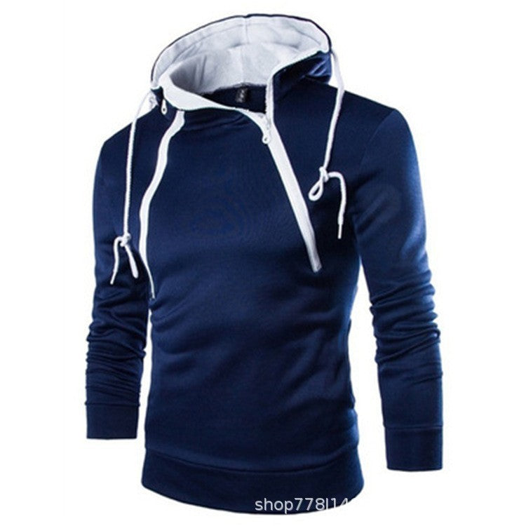Herren moderne Kapuzenpullover mit praktischem Reißverschluss
