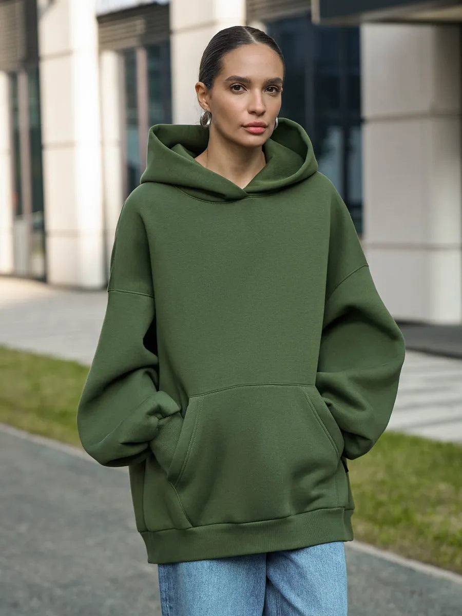 Damen Oversized Kapuzenpullover mit extra weitem Schnitt und Kängurutasche Shop Nory