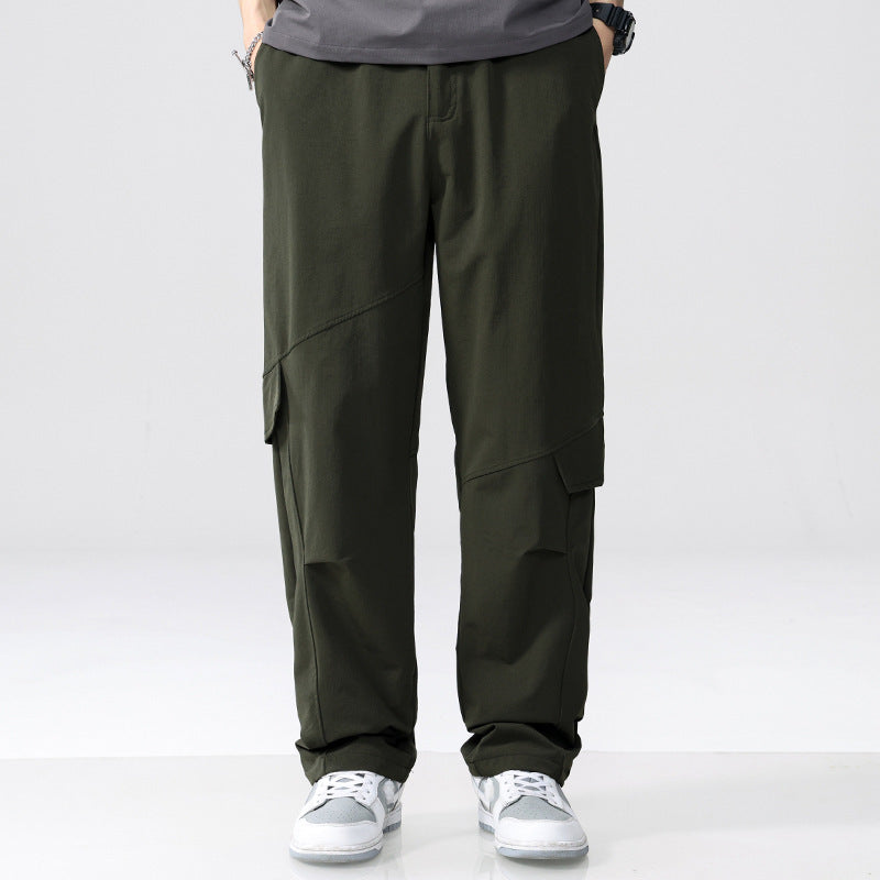 Herren Cargo-Hose im Utility-Look mit Relaxed-Fit, Mehrfach-Beintaschen und elastischem Bund Shop Nory