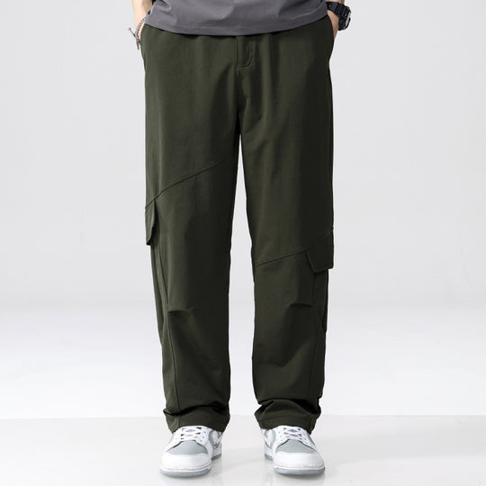 Herren Cargo-Hose im Utility-Look mit Relaxed-Fit, Mehrfach-Beintaschen und elastischem Bund Shop Nory
