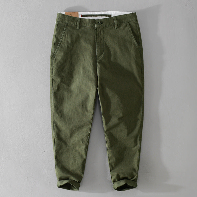 Herren Konisch zulaufende Baumwoll-Chino mit legerer Passform Shop Nory