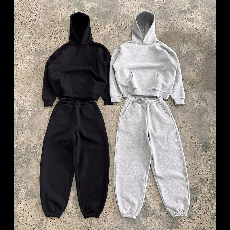 Herren nan urbaner Boxy-Hoodie mit verkürztem Rumpf, überschnittener Schulter und weichem Fleece-Innenfutter Shop Nory