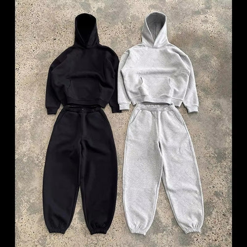 Herren nan urbaner Boxy-Hoodie mit verkürztem Rumpf, überschnittener Schulter und weichem Fleece-Innenfutter Shop Nory