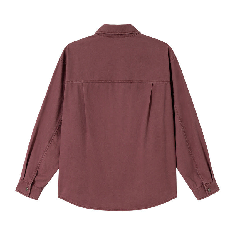 Damen Relaxed-Hemdenjacke aus Baumwoll-Twill mit asymmetrischer Brusttasche Shop Nory