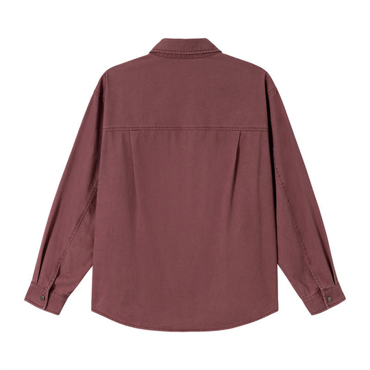 Damen Relaxed-Hemdenjacke aus Baumwoll-Twill mit asymmetrischer Brusttasche Shop Nory