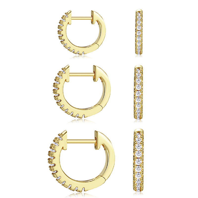 Damen Creolen mit gedrehtem Design Shop Nory