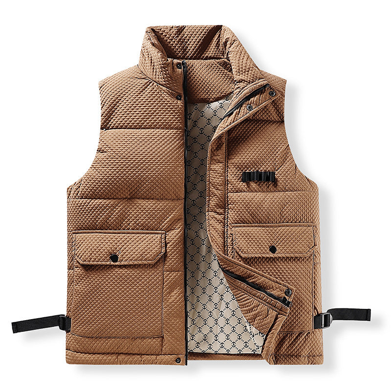 Herren Utility-Steppweste mit Thermofutter, Fronttaschen und verstellbaren Seitengurten Shop Nory
