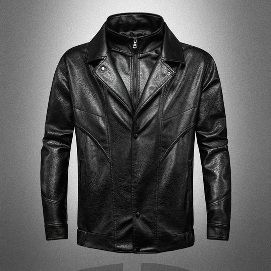 Herren Elegante und Hochwertige Kunstlederjacke Shop Nory