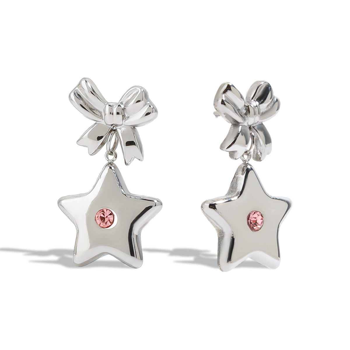 Damen Ohrringe mit Sternen-Design und Schleifen von Shop Nory