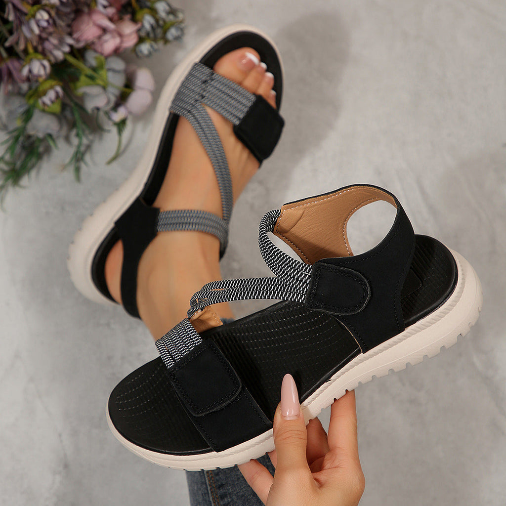 Damen Komfortable Freizeitsandalen mit verstellbarem Riemendesign