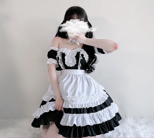 Mädchen verspieltes Rüschenkleid mit bezaubernden Puffärmeln Shop Nory