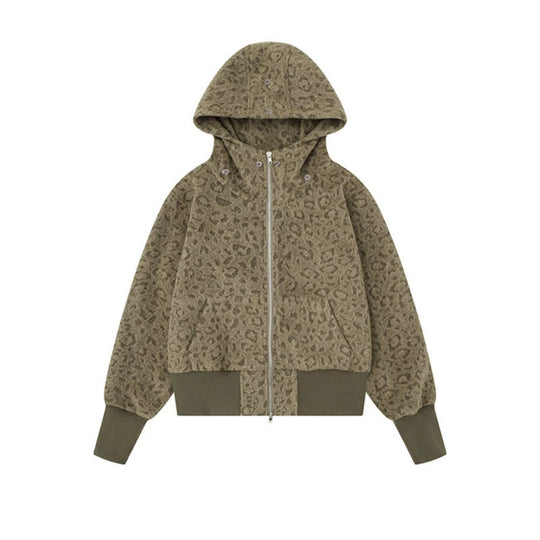 Damen Teddy-Fleece Bomberjacke mit Kapuze und Kunstfellbesatz Shop Nory