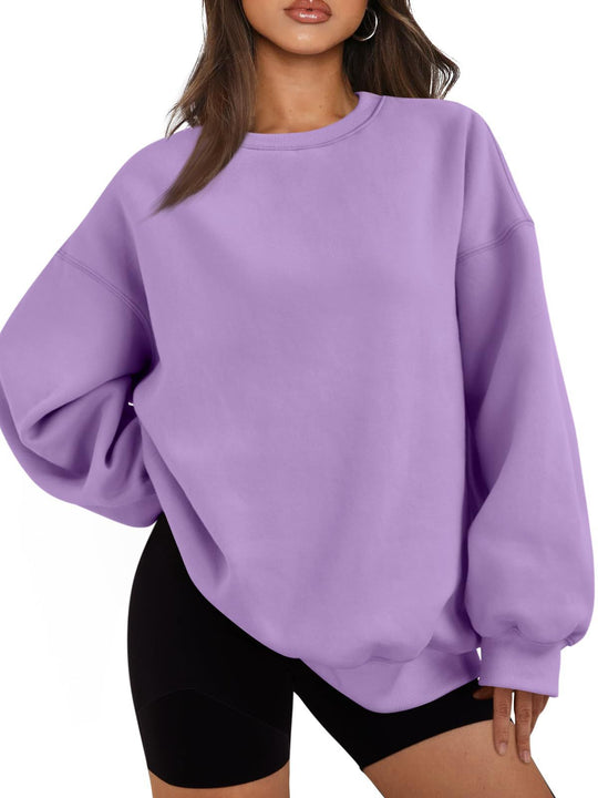 Damen nan Boxy-Crewneck-Sweat mit extraweiter Passform, Raglanärmeln und weichem Fleece-Innenfutter Shop Nory