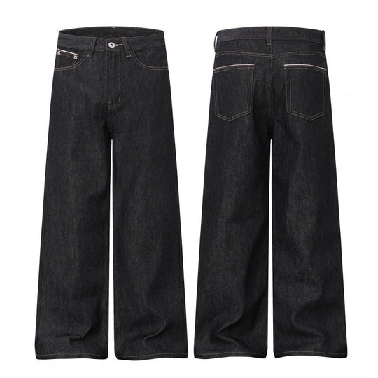 Damen Weite Highwaist-Jeanshose im Balloon-Cut mit weitem Bein und klassischem Taschen-Design Shop Nory