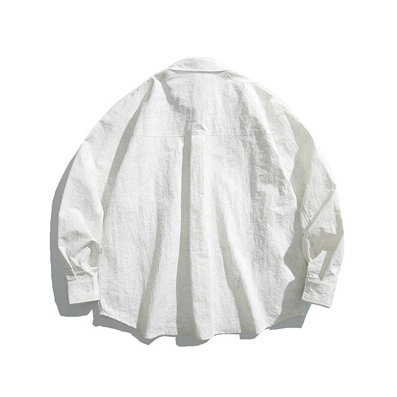 Unisex Boxy-Overshirt-Jacke mit D-Ring und verdeckter Brusttasche Shop Nory