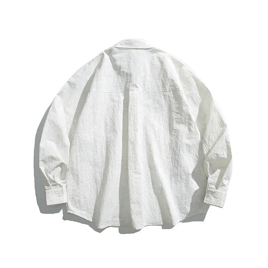 Unisex Boxy-Overshirt-Jacke mit D-Ring und verdeckter Brusttasche Shop Nory