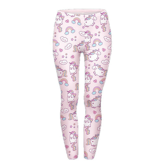 Damen Mandala-Ombre Leggings mit hohem Bund und formendem Stretch Shopy Nory