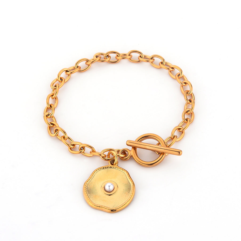 Damen Luxusarmband mit eleganter Medaillon-Applikation Shop Nory