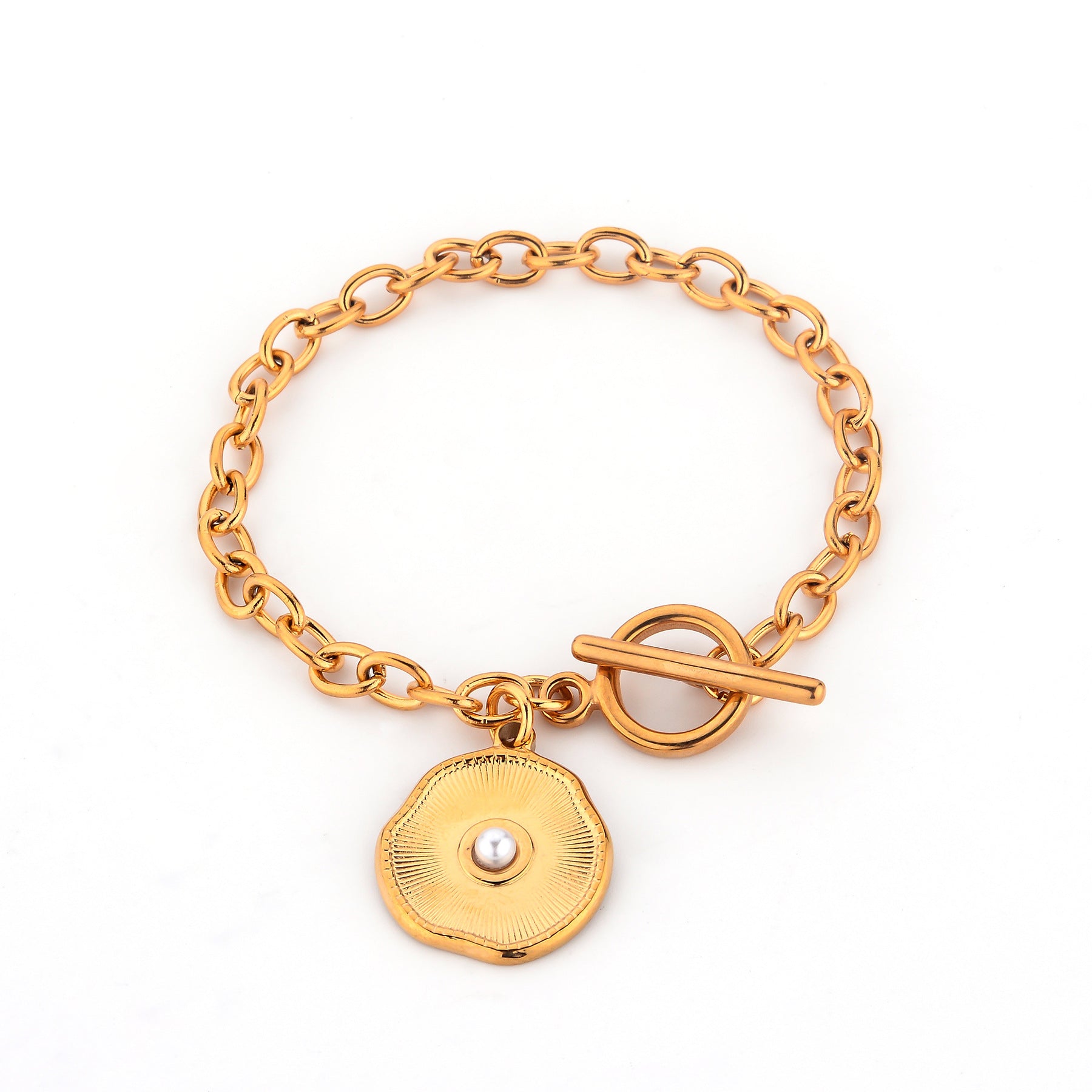 Damen Luxusarmband mit eleganter Medaillon-Applikation Shop Nory